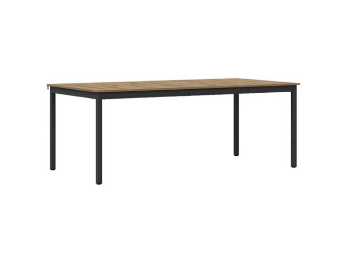 KFGWERSTY Esstisch 200 x 100 x 75 cm Holzwerkstoff Metall Artisan-Eiche Rechteckiger Esstisch für Esszimmer und Küche, schwarzes Metallgestell, pflegeleichte Holzwerkstoff-Oberfläche, 18.95 kg