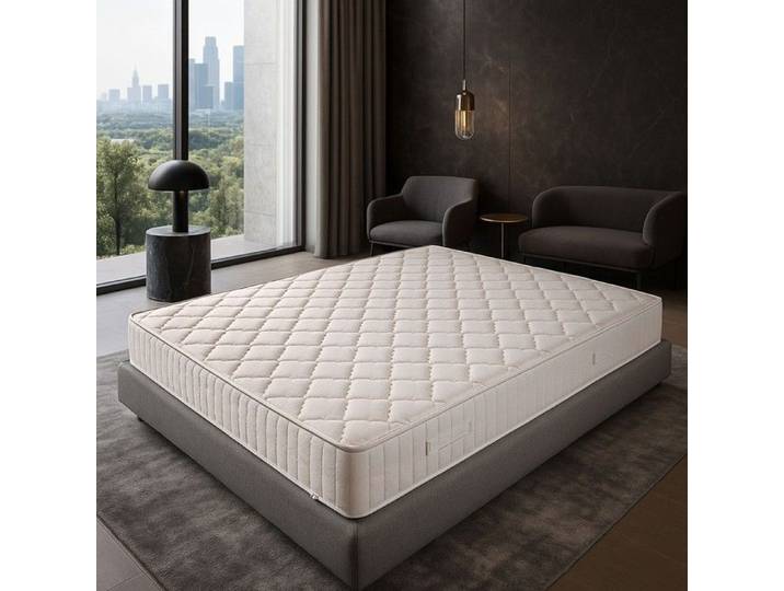 Matelas 140x190 cm Ignifuge Non Feu - Très Ferme - Confort Optimal - Usage Quotidien - Respiration Avancée - MATELAS HOTEL DELUXE