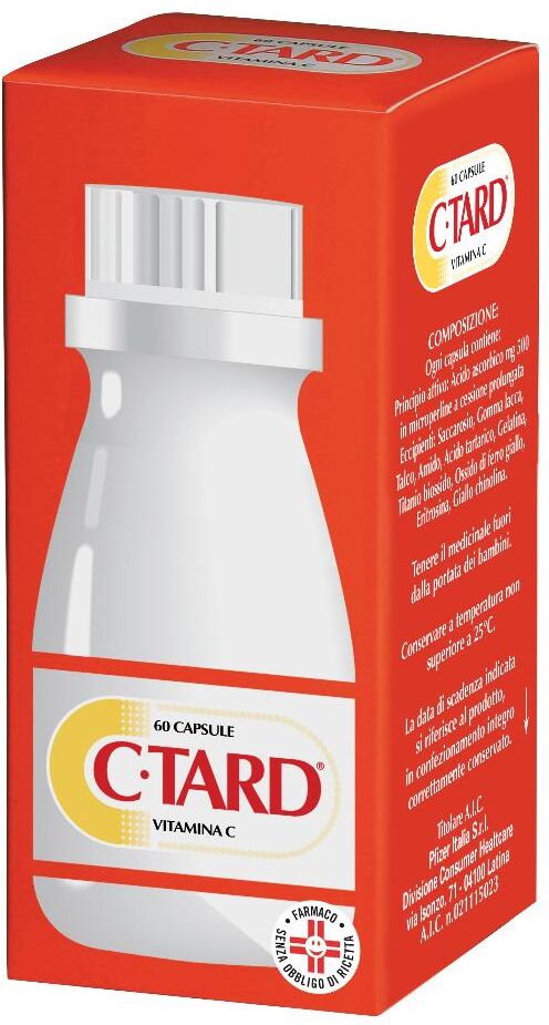 HALEON ITALY Srl Ctard, Vitamina C Acido Ascorbico, 60 Capsule