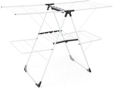 Costway 2-level Laundry Drying Rack with Height Adjustable Wings