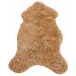 SCHAFFELL Premium Merino Lammfell Natur Beige geschoren ca. 115 cm