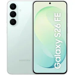 Samsung Galaxy S26 FE Pistachio, 6,7" Dynamic AMOLED 2X, Samsung Exynos 2500, 8 GB, 256 GB, Android 17, 5G