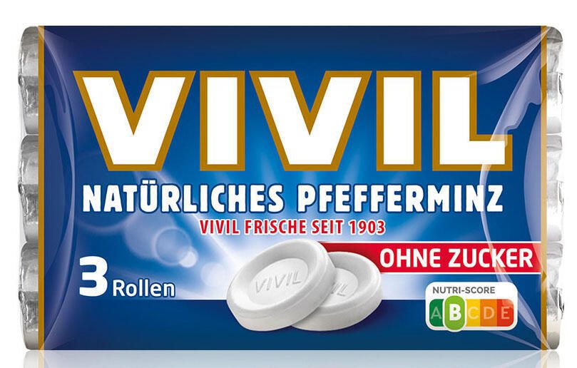 VIVIL® Pfefferminz ohne Zucker Bonbons 0411