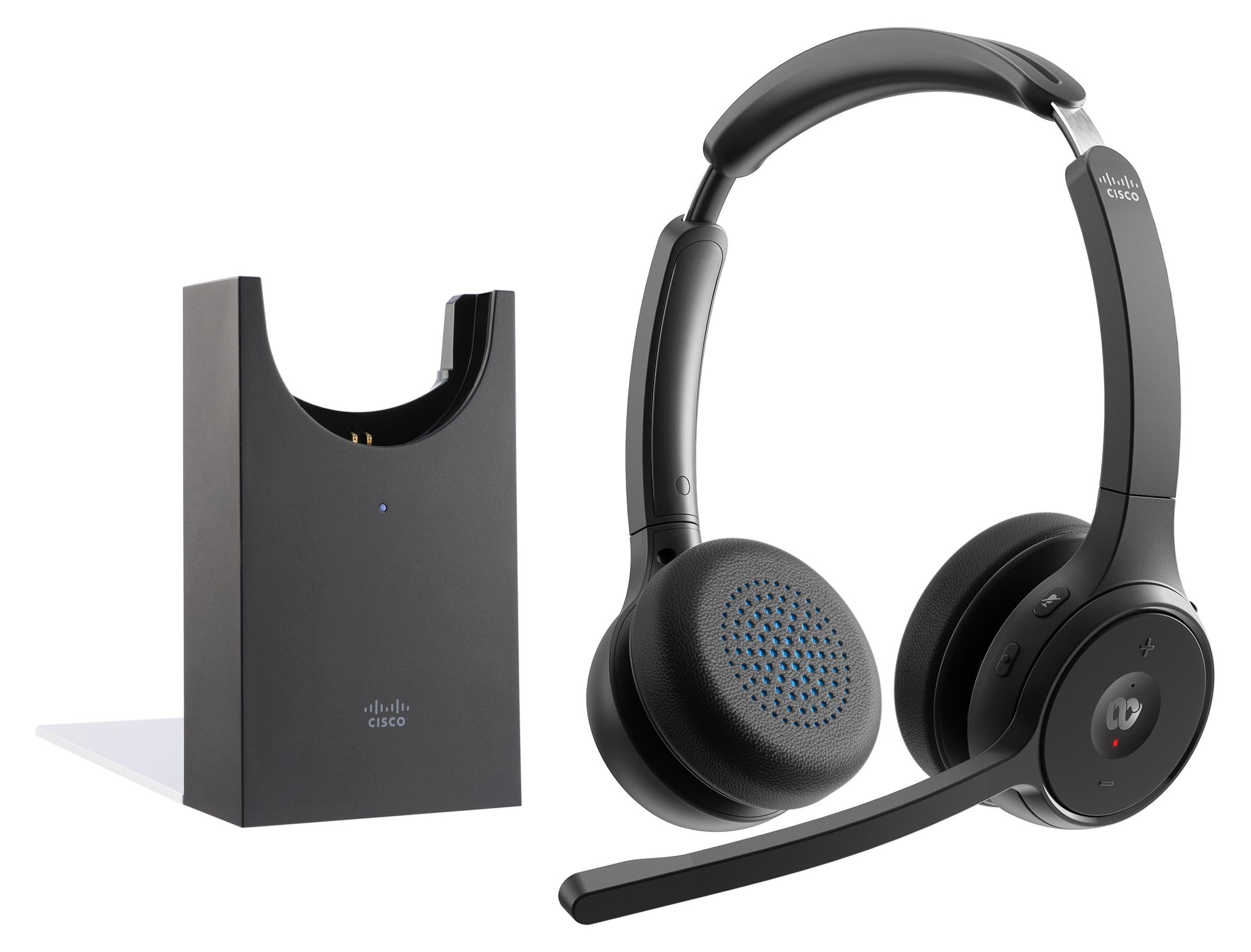 Cisco HS-WL-722-BUNAS-C, Kabellos, Büro/Callcenter, 168 g, Kopfhörer, Schwarz