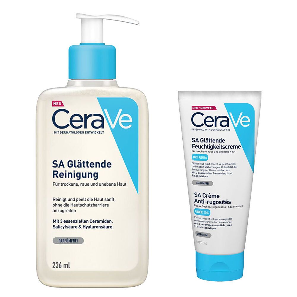 Cerave SA Reinigung + Urea Feuchtigkeitscreme 1 St Set