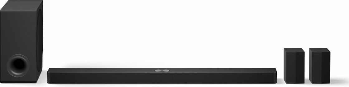 LG S90TR, 7.1.3 Kanäle, 670 W, DTS Digital Surround, DTS-HD HR, DTS-HD Master Audio, DTS:X, Dolby Atmos, Dolby Digital, Dolby..., AI Sound Pro, Bass Blast, Bass Blast+, Spiel, Film, Musik, Sport, Standard, 4 Ohm, 82 dB