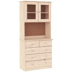 vidaXL Highboard ALTA 77x35x165 cm Massivholz Kiefer