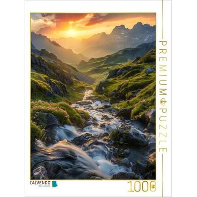 CALVENDO Puzzle Wo die Träume fließen und die Gedanken ruhen, dort sind die Wasserfälle zuhause | 1000 Teile Lege-Größe 64x48cm Foto-Puzzle für