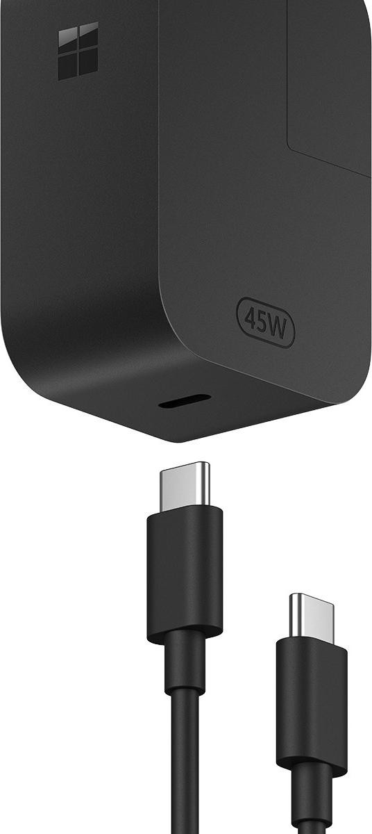 Microsoft Surface 45W USB-C oplader met interne voeding, zwart