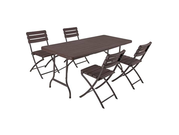 Gartenset Tabora 5-tlg. Braun/Schwarz