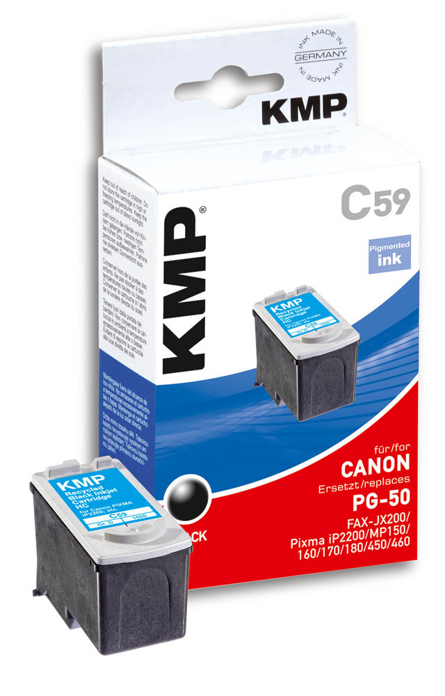 KMP C59, Hohe (XL-) Ausbeute, Schwarz, Tinte auf Pigmentbasis, 1 Stück(e)