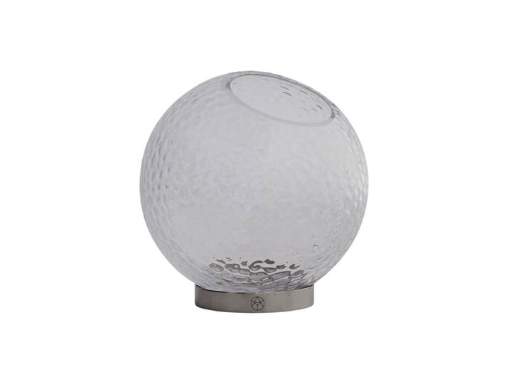 Design Vase „Globe Bubbles“ - Klar/Silver Ø 17cm x H 17 cm AYTM