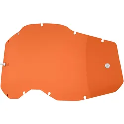 100%, Sportbrille, RC2/AC2/ST2 Replacement - Sheet Orange Lens (Orange), Orange