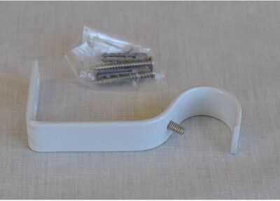 Urbanest "Set of 2 Curtain Rod Bracket, Non-Adjustable, Fits 1 1/8"" Rod"