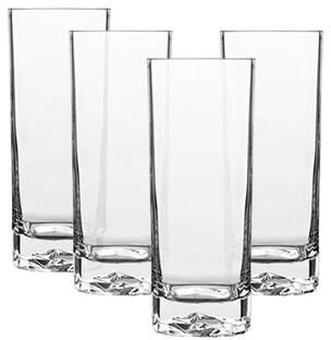 Luigi Bormioli Set of 4 On The Rocks Beverage Drinking Glasses - 15 oz.