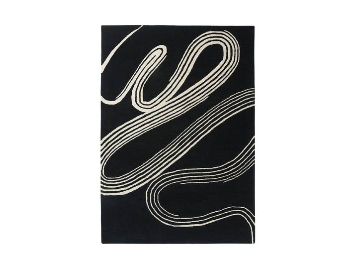 Designer Teppich „Decor Flow“ - handgetuftet, aus 100% reiner Schurwolle Caviar 140 x 200 cm BRINK & CAMPMAN