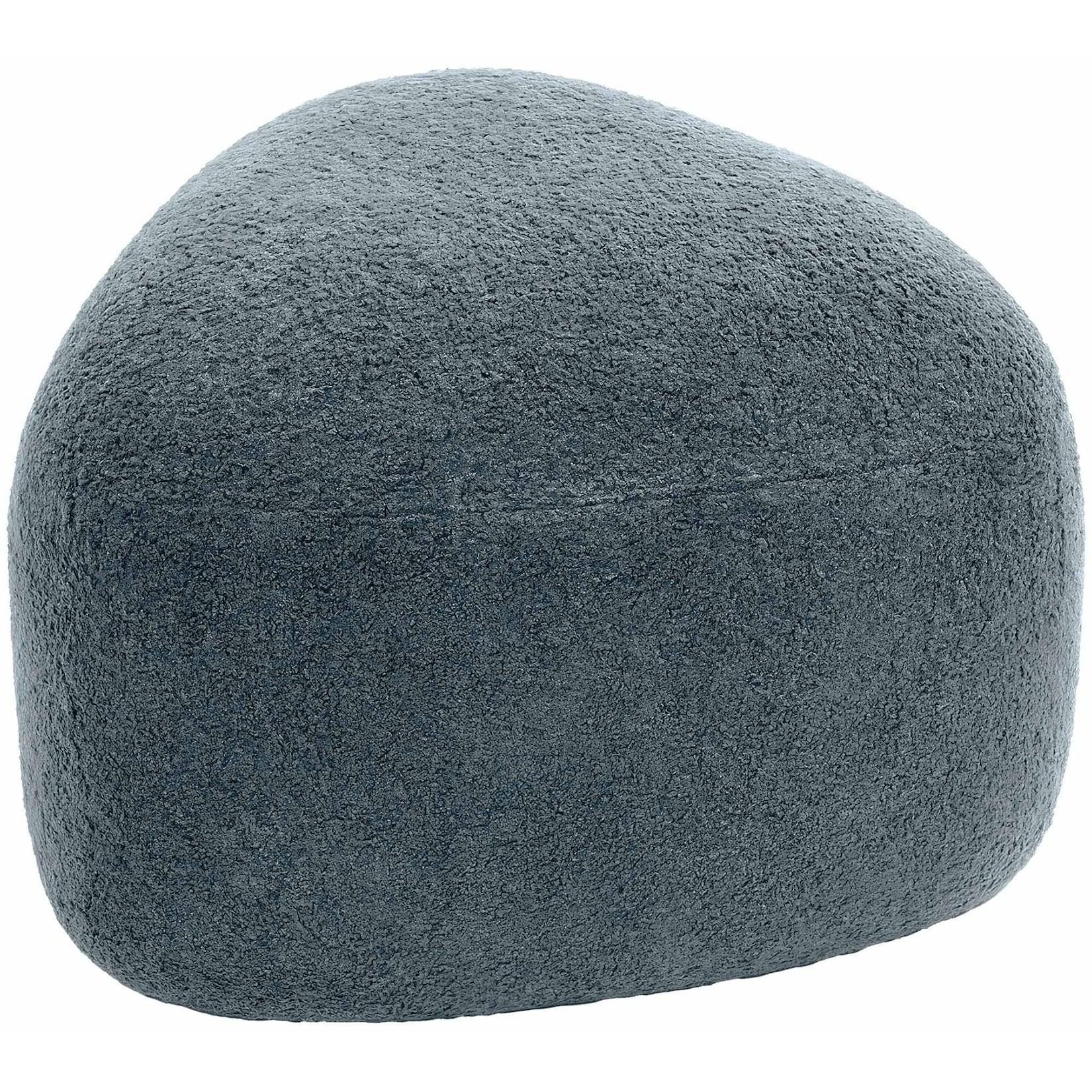 CLP Sitzhocker oval Alfrisa, Polsterhocker mit Teddystoff, Fußhocker gepolstert für Wohnzimmer und Schlafzimmer, Holzgestell stabil