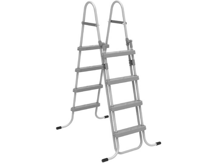 Escalier de piscine avec système de sécurité enfant Milo - Gris