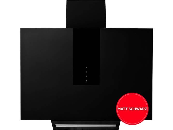 AMICA Kaminhaube KHF 666 600 S , Energieeffizienz: A+ (A+++-D), schwarz (matt, schwarz), B:60cm H:77,5cm T:35cm, Dunstabzugshauben, Kompaktes Haubendesign mit moderner Ausstrahlung