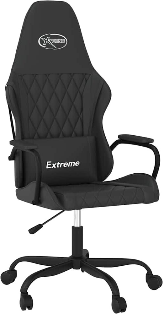 vidaXL Chaise de jeu Noir Similicuir