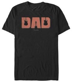 Men's Big & Tall Dad Guitars Tops & Tees by Mad Engine in Black (Size 5XL)