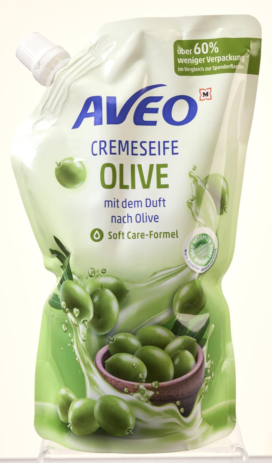 AVEO Flüssigseife Nachfüllpackung Olive 500 ml 2815533