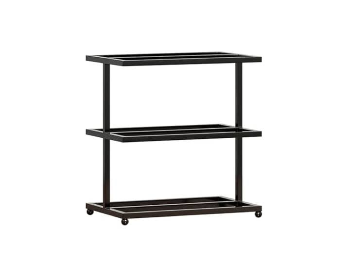 OIFAODAO Weinregal, 3-stufiges Weinregal, kein Zusammenbau erforderlich, for Küchen(Black)