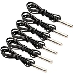 Offgridtec Temperatursensoren 6 Stk. NTC 10K mit 1m Kabel für 3D-Drucker, Heizbett, Aquarium