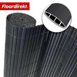 Floordirekt Sichtschutzzaun PVC   Grau