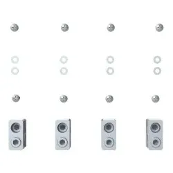 ABB KITFCCuAl2x120...240mm2XT64pcs Anschlüsse Kupfer/Alu-Kabel Zubehör für XT6 1SDA104751R1