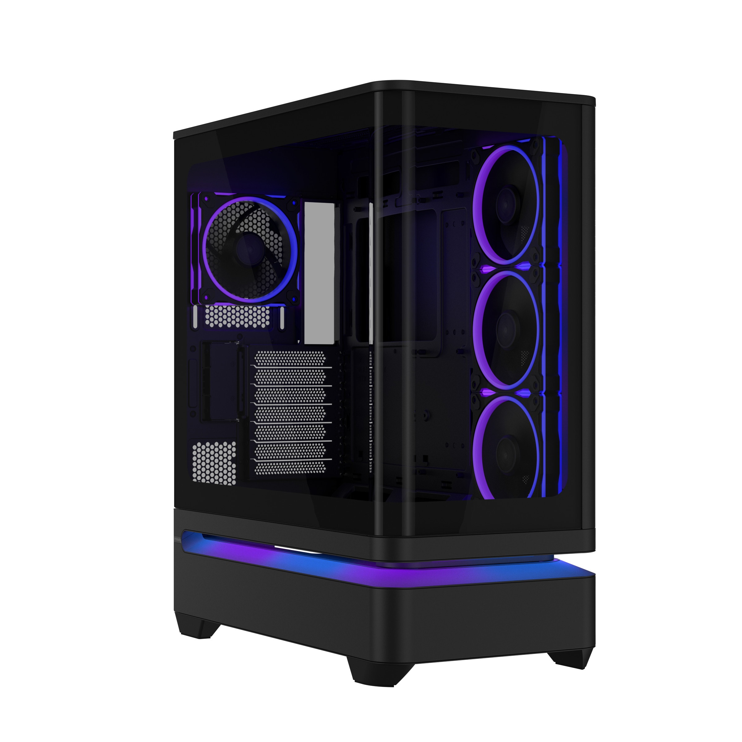 ASUS PRIME AP304 Gaming PC Gehäuse Midi-Tower Schwarz Seitenfenster