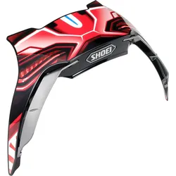 Shoei X-Spirit III Aerodyne, Spoiler - Rot/Schwarz/Grau