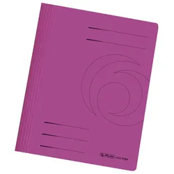 herlitz Schnellhefter DIN A4 Stabiler Manila-Karton pink