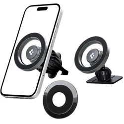 Spigen MFT13 Magnetic Dashboard & Vent Car Mount – magnetische Autohalterung MagSafe (silber)