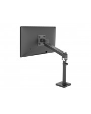 Ergotron NX Befestigungskit Stange Pivot Basis Arm-Einheit Befestigungsmaterialien für Monitor mattschwarz Bildschirmgröße: bis zu 86,4 cm 34 Zoll Tischmontage (45-669-224)