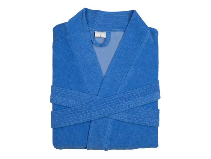 Damenbademantel 50cm Blau/Blau