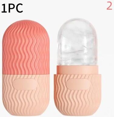 Inspired Finds Reusable Silicone Face Ice Roller Mold For Cold Therapy And Skin Care pink