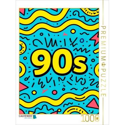 CALVENDO Puzzle P90s Pop Neon Patterns Fresh Pop Culture Fresh Pop Culture | 1000 Teile Lege-Größe 64x48cm Foto-Puzzle für glückliche Stunden,