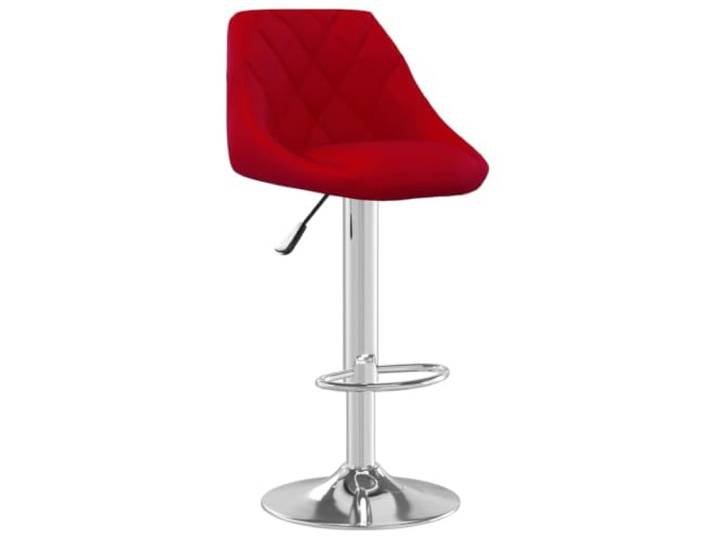 Barhocker, Velours, Bordeauxrot, mit Gashebung und 360° drehbar, Stahl Weicher Sitz, langlebiger Metallrahmen, reibungslose Höhenverstellung, täglicher Gebrauch, schickes Interieur