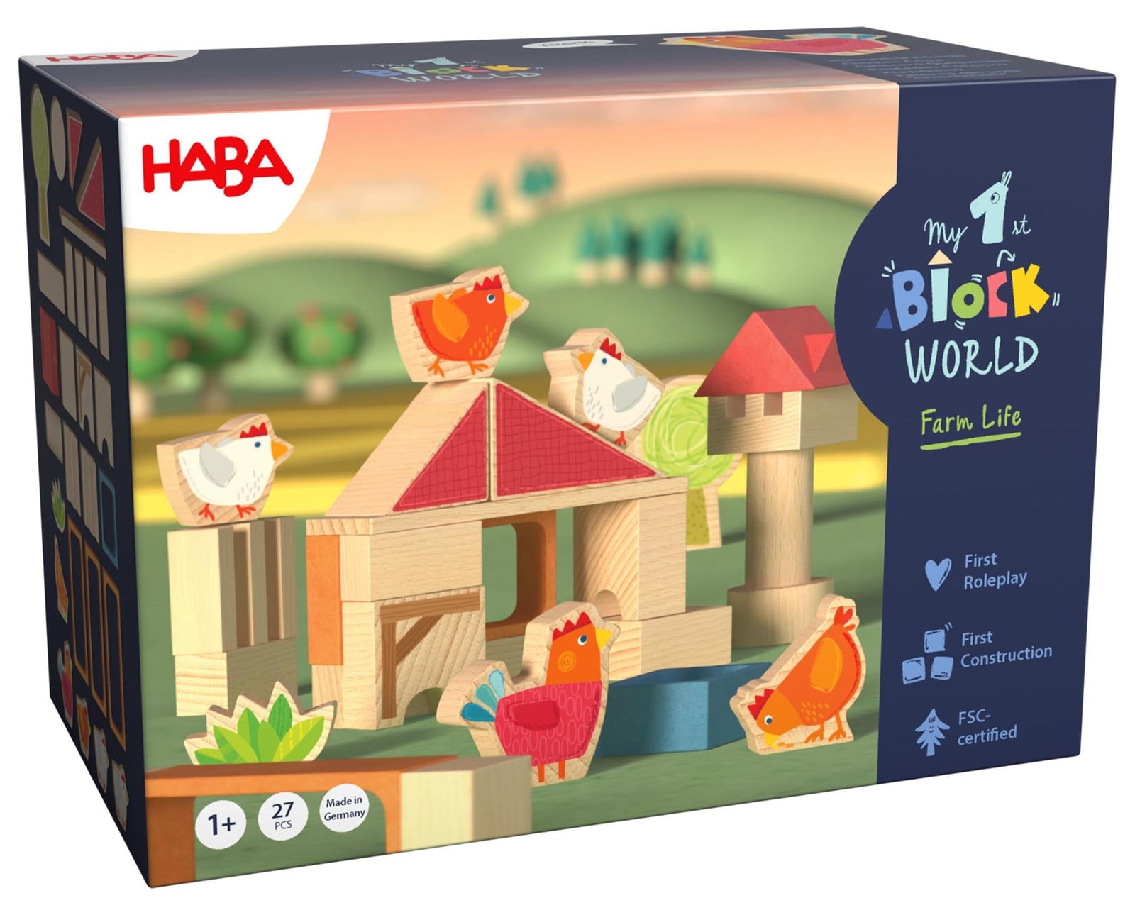 HABA Mijn Eerste Bouwwereld Kip en Boerderij vanaf 1 jaar