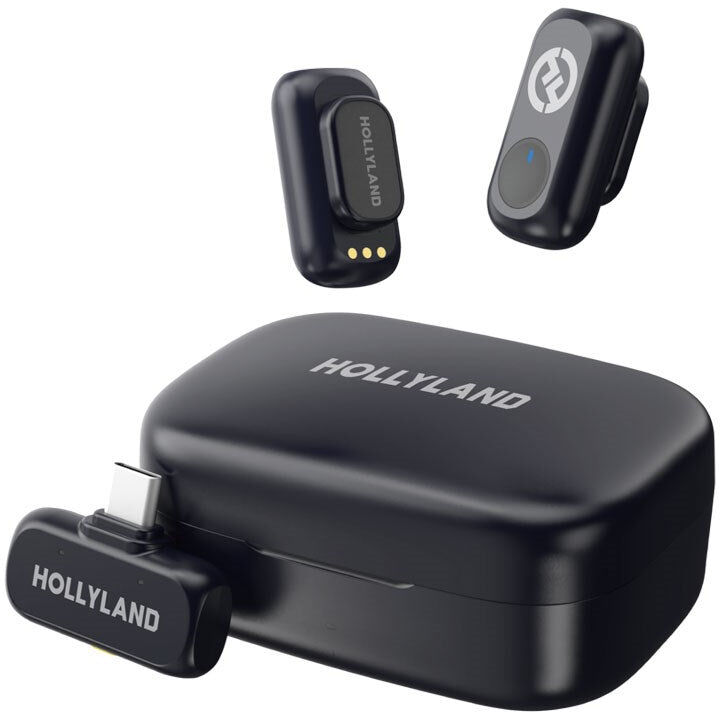 Hollyland LARK A1 Trådløs Mikrofon Sæt m. 1 x USB-C RX - Sort