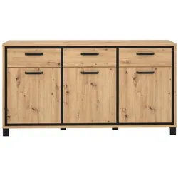 FORTE Sideboard Farida Holzoptik Eiche Artisan