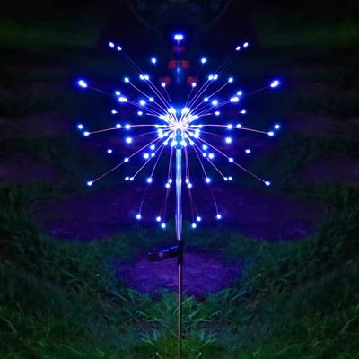 Inspired Finds LED Solar Firework Stake Lights Outdoor Garden Landscape Decoration blue 200led