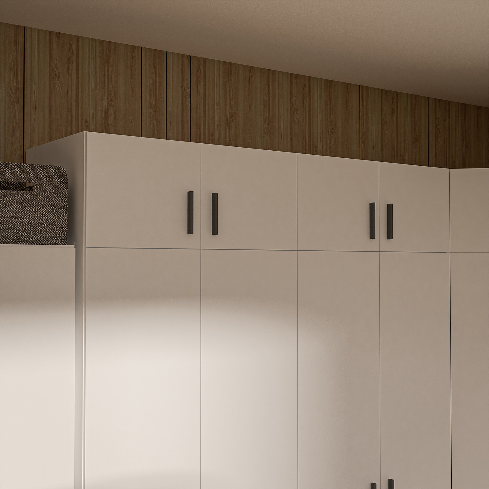 home24 Opzetkast Tabourt wit, Hoogte: 178 cm