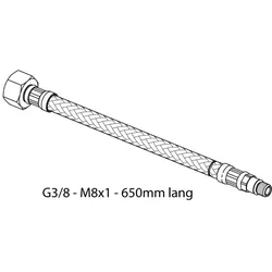 Ideal Standard Druckschlauch G3/8-M8X1, 650mm A961477NU