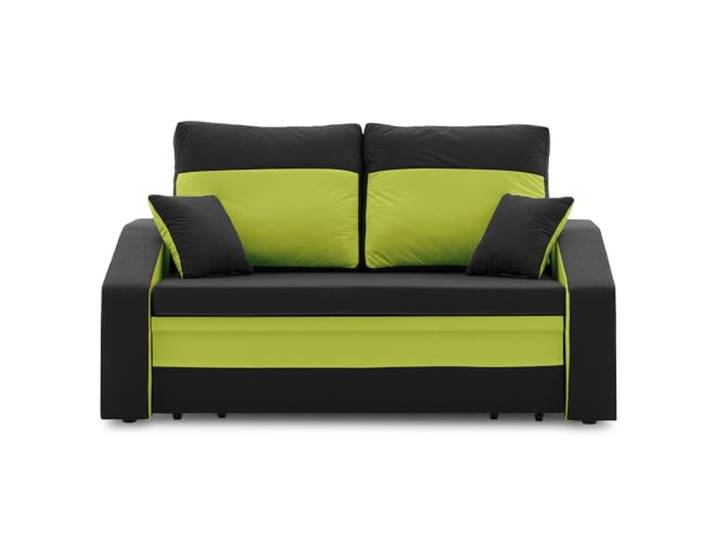Sofini Sofa Hewlet mit Schlaffunktion! Best Schlafsofa! 2- Sitzer Sofa! Polstermöbel mit stauraum. Schlafsofa mit schlaffunktion und Bettkasten. Kleines Sofa! (MIKRO 15 + MIKRO 61)
