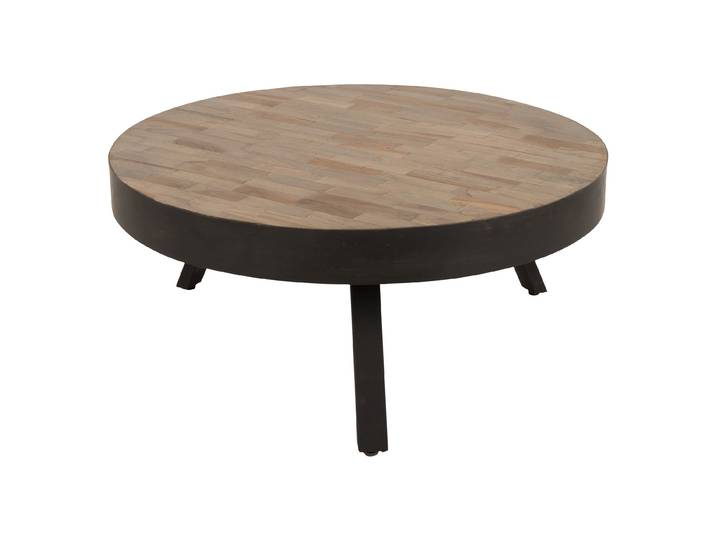 ZILT Salontafel Raudel 74cm - Zwart - Rond