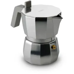 Alessi Espressokocher Moka 150 ml Aluminium Silber 13 cm