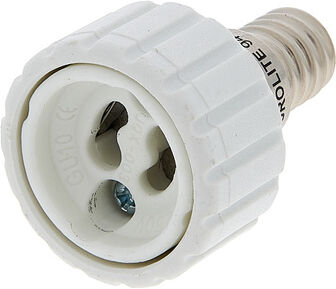 EuroLite Socket Adapter E-14 to GU-10 Weiß