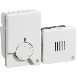 LK Fuga hygrostat med rumføler, hvid, Thermometer + Hygrometer, Weiss